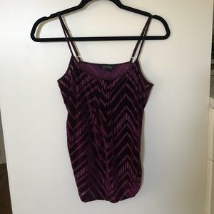 Lucky brand Maroon velvet tank